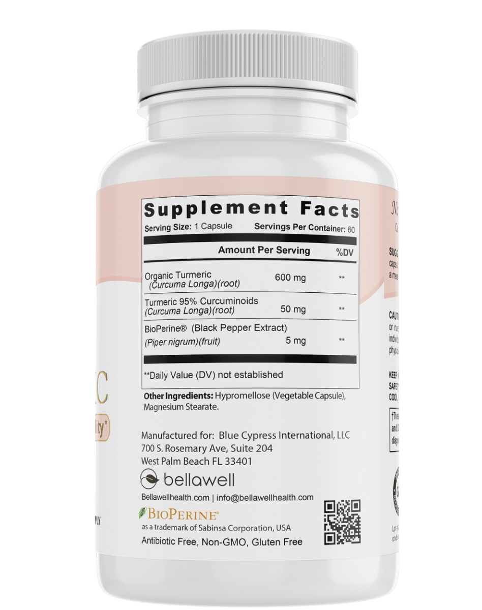 Organic Turmeric - Overall Vitality by Bellawell - Bellawell Health