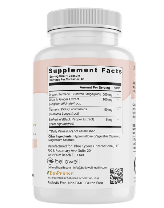 Turmeric & Ginger Formula - by Bellawell - Bellawell Health