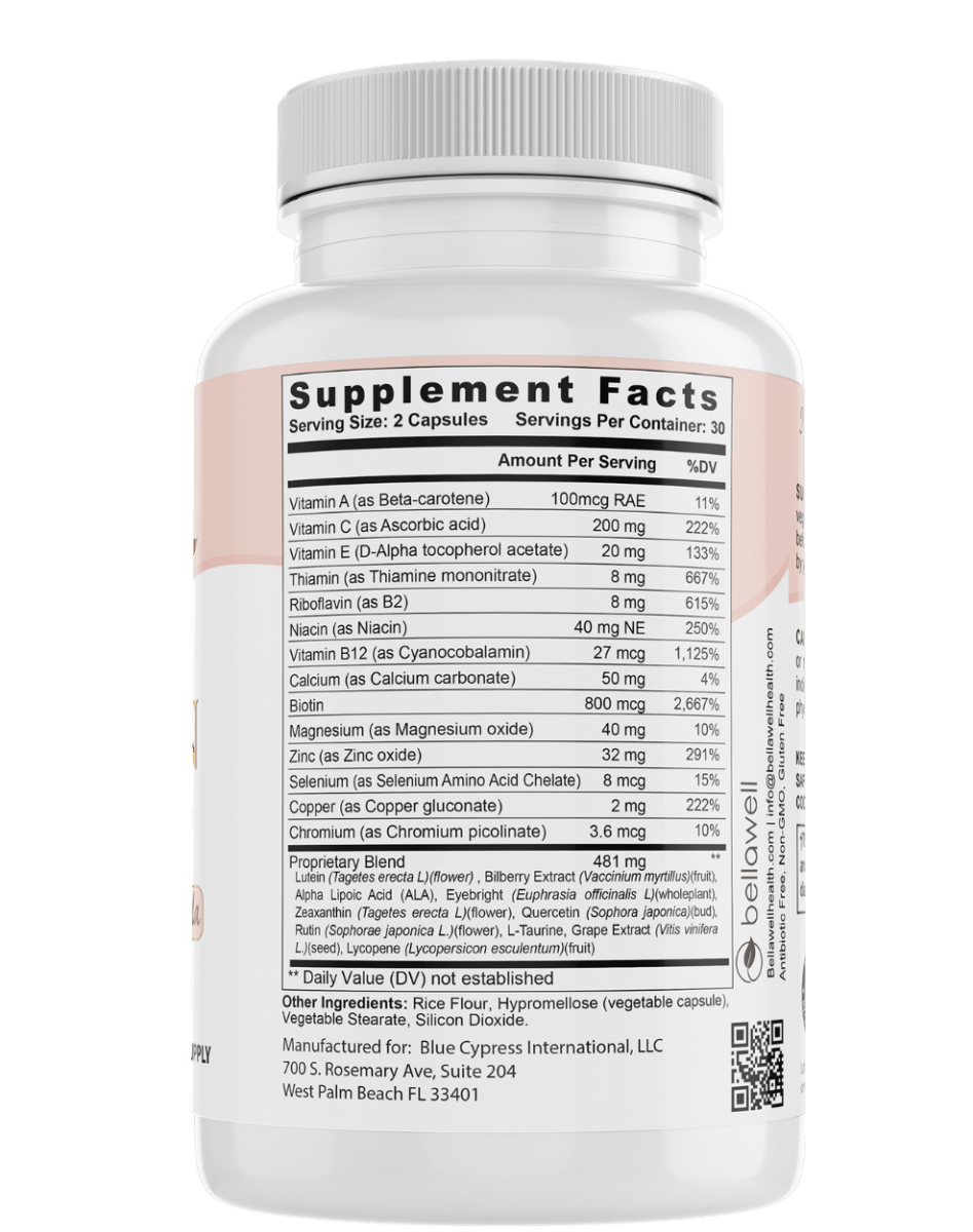 Vision Care - A Blend of Ingredients for Ocular Support by Bellawell - Bellawell Health