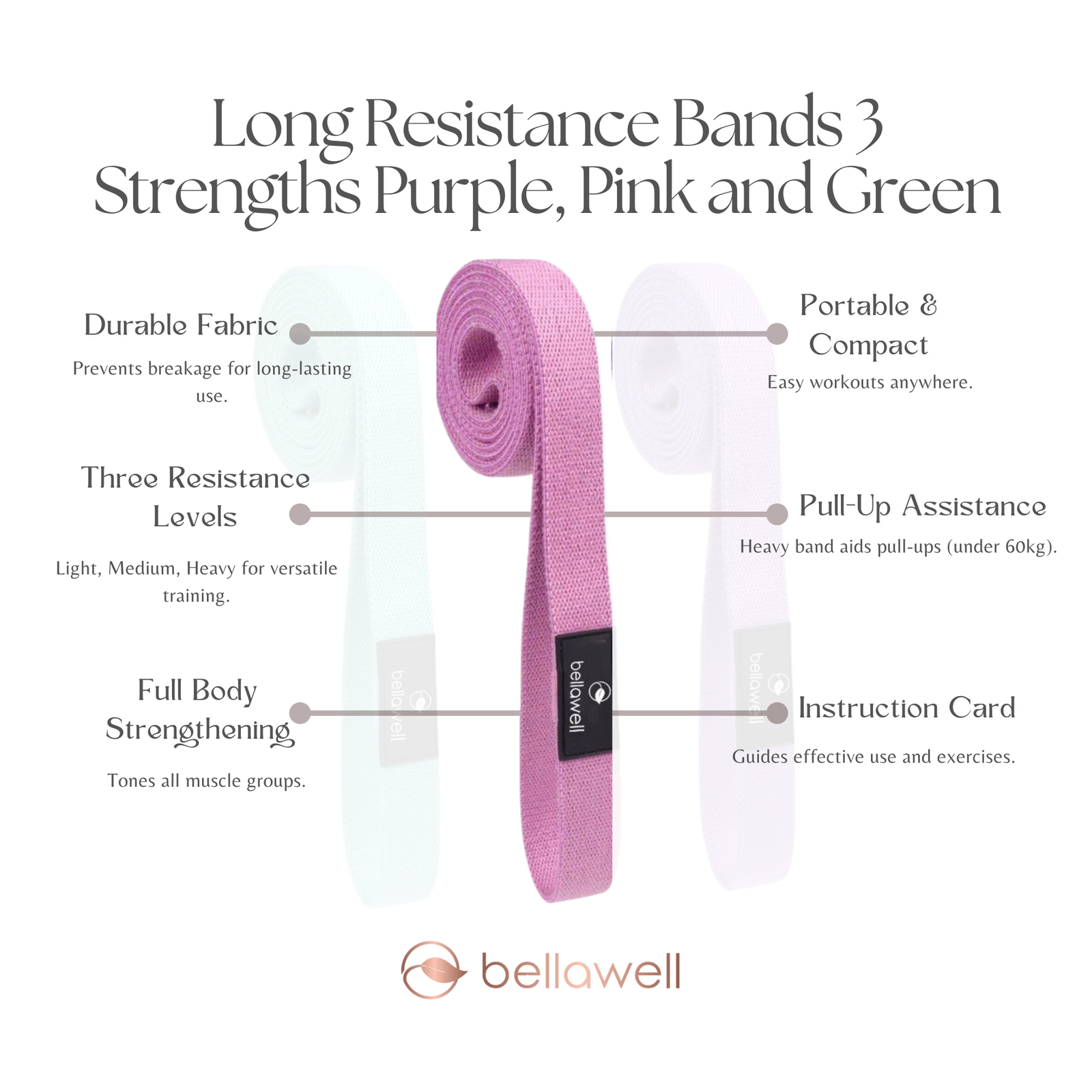 Discover the Power of Bellawell's Long Resistance Bands