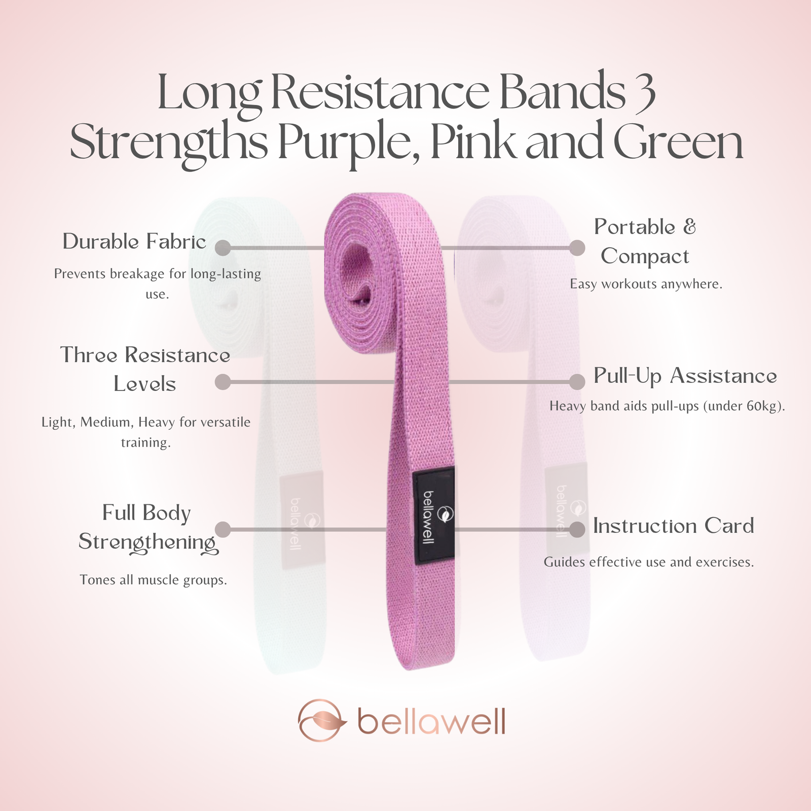 Discover the Power of Bellawell's Long Resistance Bands