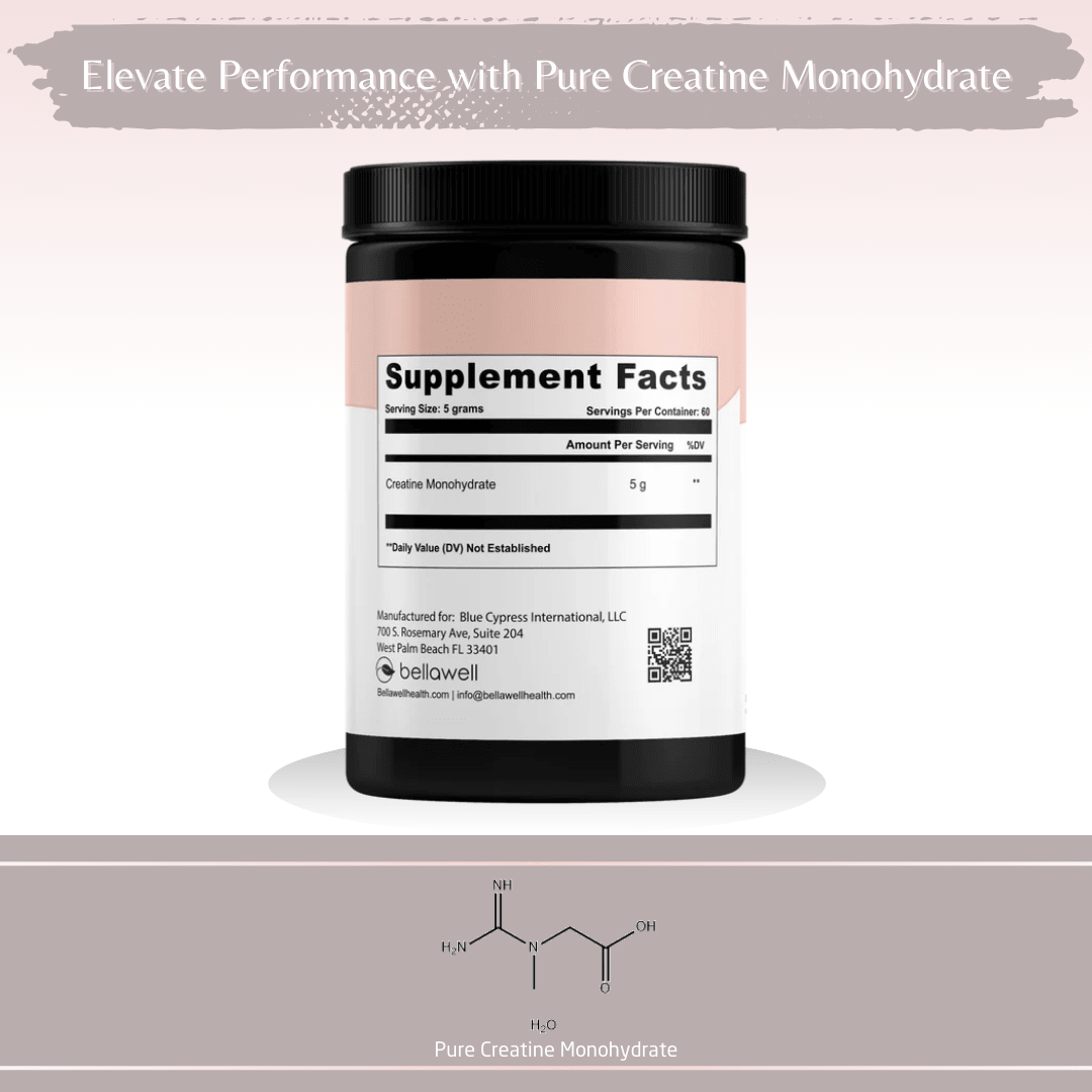 CREATINE Powder - High Energy Compound - Bellawell Health