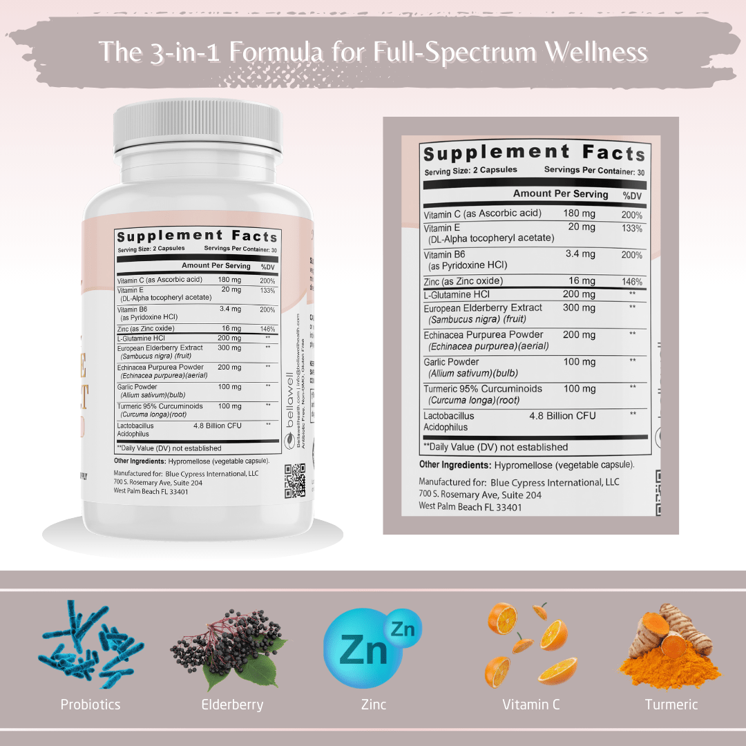 Emergency Immune Support – Daily Wellness with Probiotics by Bellawell - Bellawell Health