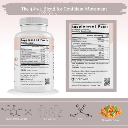 Glucosamine Sulfate - Healthy Joints by Bellawell - Bellawell Health