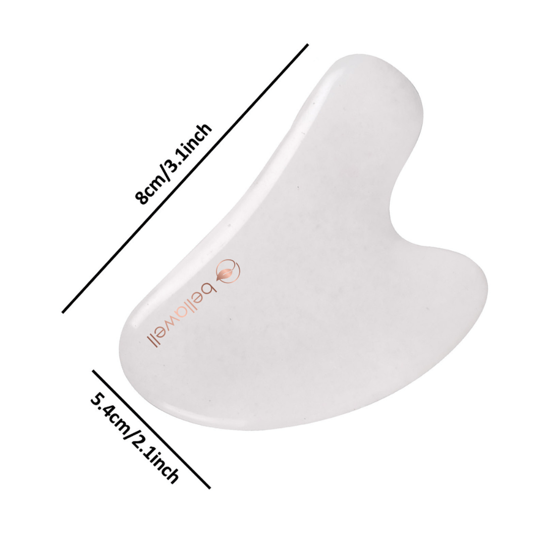 Gua - sha White Jade - Bellawell Health