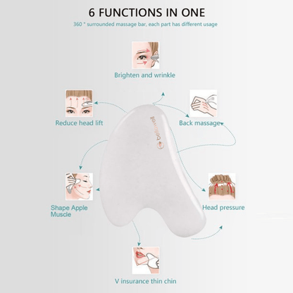 Gua - sha White Jade - Bellawell Health