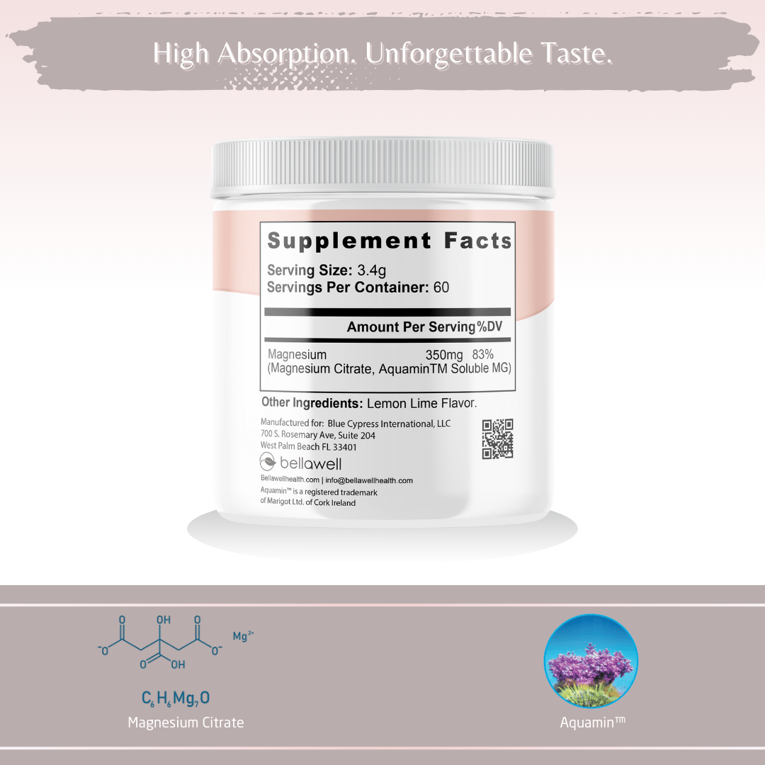 Magnesium Powder Blend by Bellawell - Bellawell Health