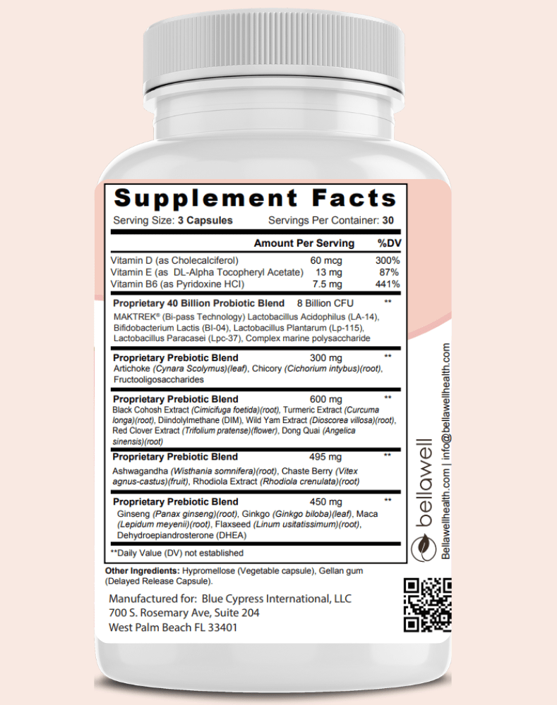 Menopause Support: - A Thoughtful Blend of Ingredients by Bellawell - Bellawell Health