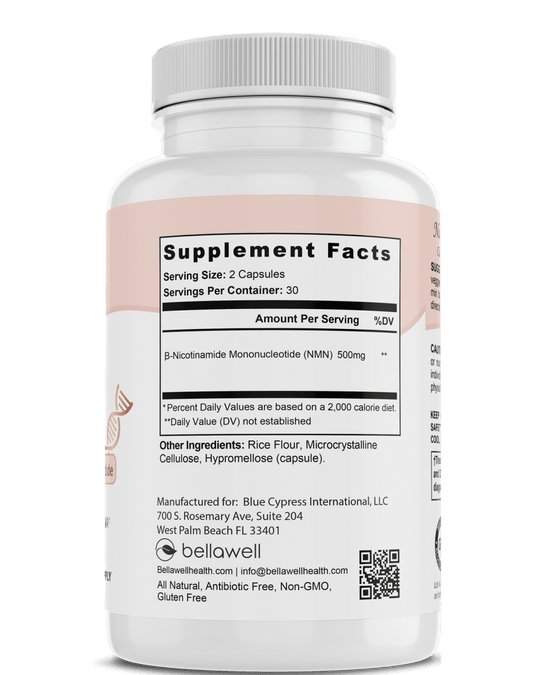 NMN 500mg by Bellawell Health - Bellawell Health