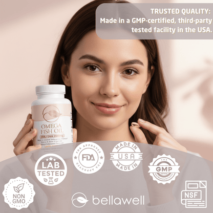 Omega Fish Oil -Omega-3 Fatty Acids by Bellawell - Bellawell Health