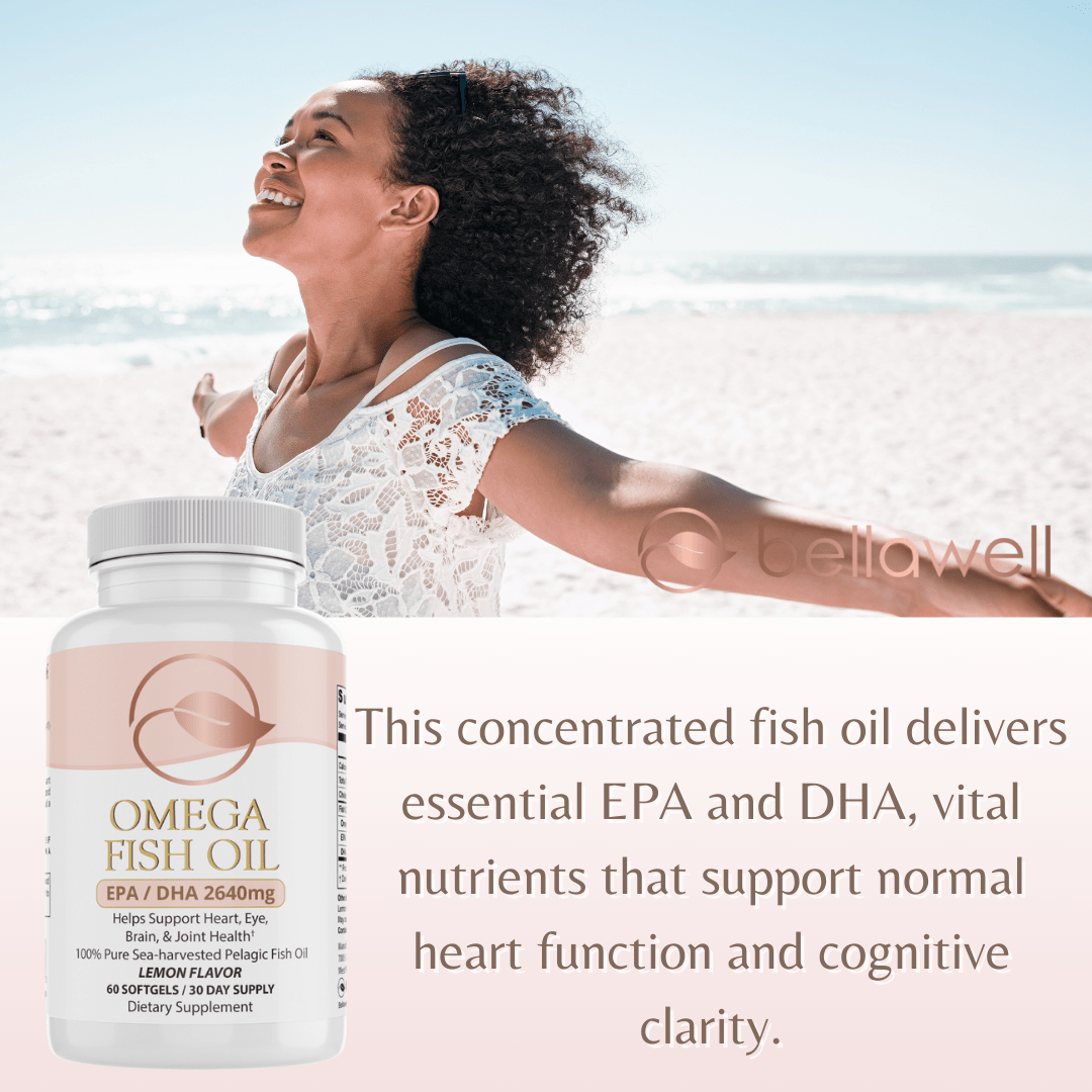 Omega Fish Oil -Omega-3 Fatty Acids by Bellawell - Bellawell Health