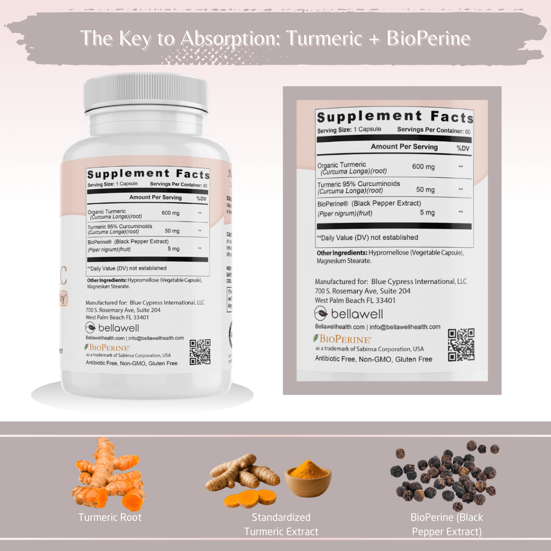 Organic Turmeric - Overall Vitality by Bellawell - Bellawell Health