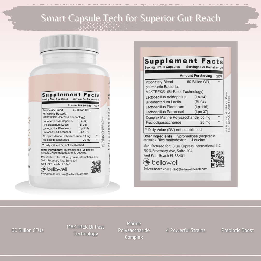 Probiotics 60 Billion by Bellawell - Bellawell Health