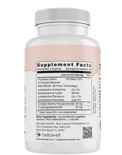 Probiotics 60 Billion by Bellawell - Bellawell Health