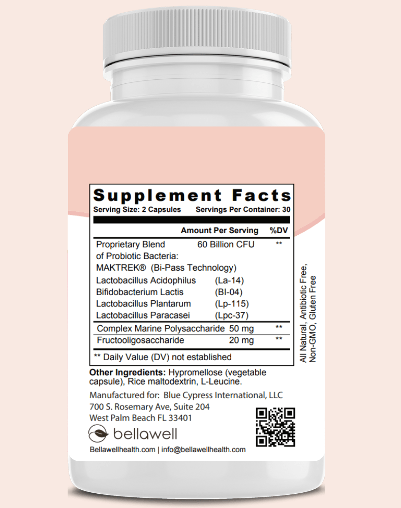 Probiotics 60 Billion by Bellawell - Bellawell Health