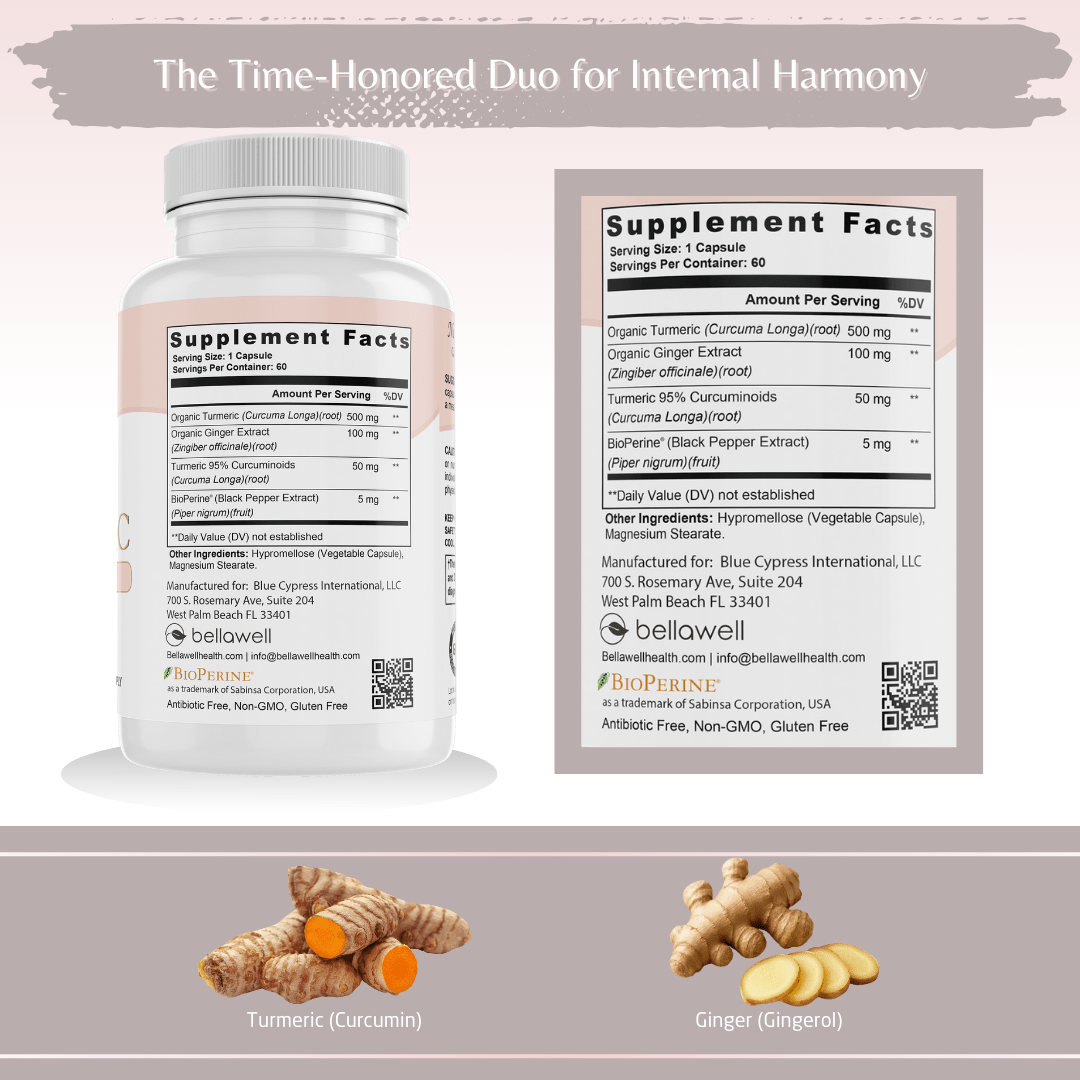 Turmeric & Ginger Formula - by Bellawell - Bellawell Health