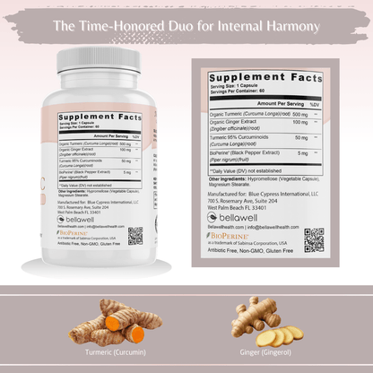 Turmeric & Ginger Formula - by Bellawell - Bellawell Health