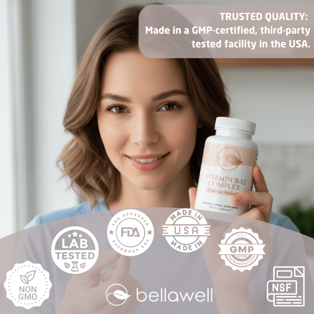 Vitamin B-Complex With Folate by Bellawell - Bellawell Health