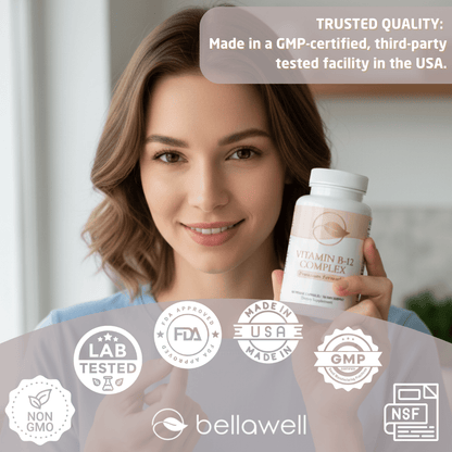 Vitamin B-Complex With Folate by Bellawell - Bellawell Health