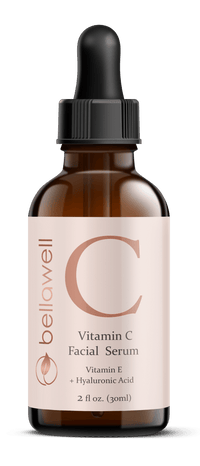 Vitamin C Serum for Face With Hyaluronic Acid, Vitamin E, Aloe Vera, and Jojoba oil 2 fl oz by Bellawell - Bellawell Health