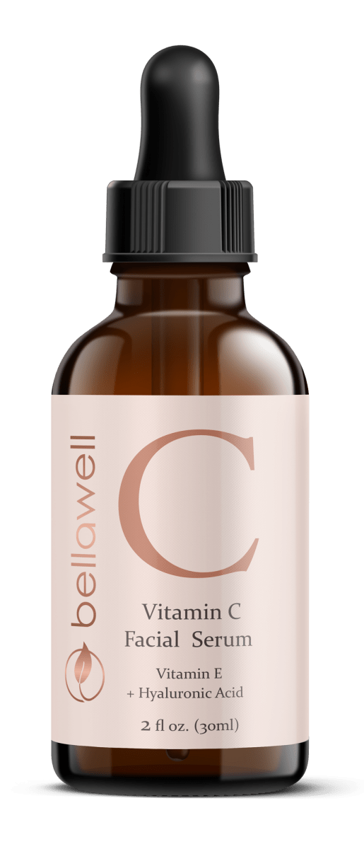 Vitamin C Serum for Face With Hyaluronic Acid, Vitamin E, Aloe Vera, and Jojoba oil 2 fl oz by Bellawell - Bellawell Health