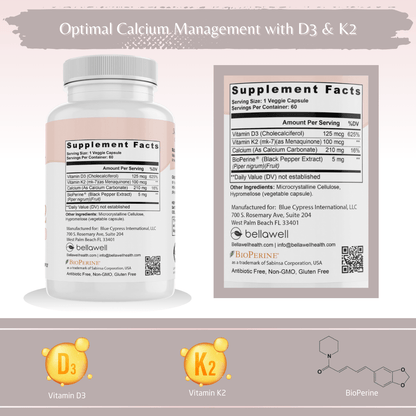 Vitamin D3 & K2 - Sunshine Boost by Bellawell - Bellawell Health