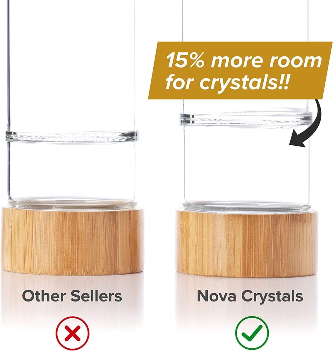 Crystal Elixir Infused Gem Water Bottle - Bellawell Health